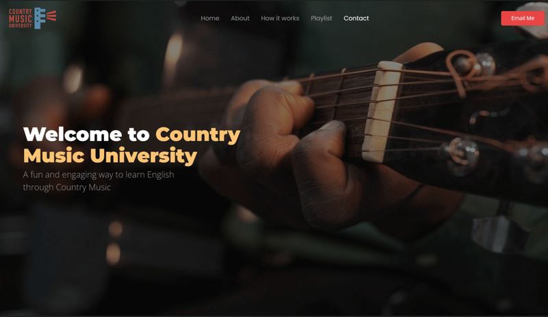 A screenshot of https://countrymusicuniversity.cat