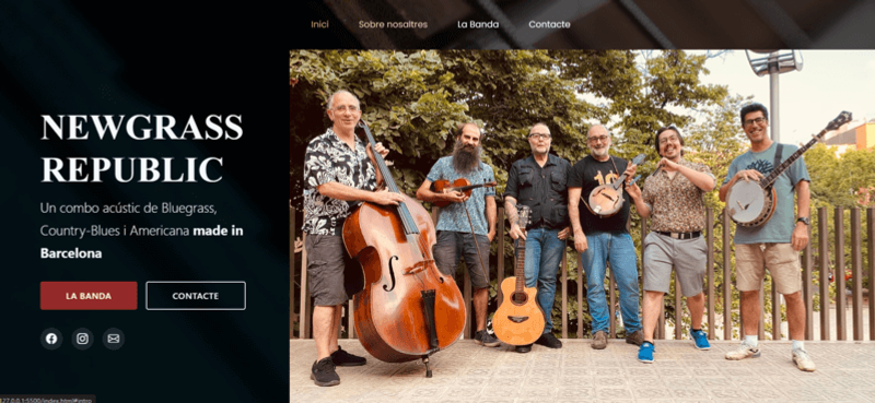 A screenshot of https://newgrassrepublic.cat